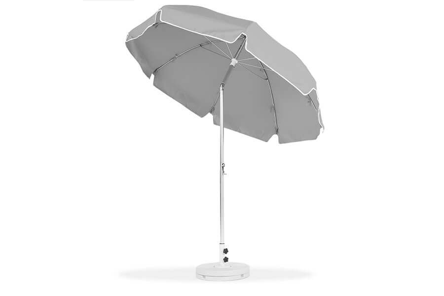 Frankford Laurel Steel Patio Umbrella in gray