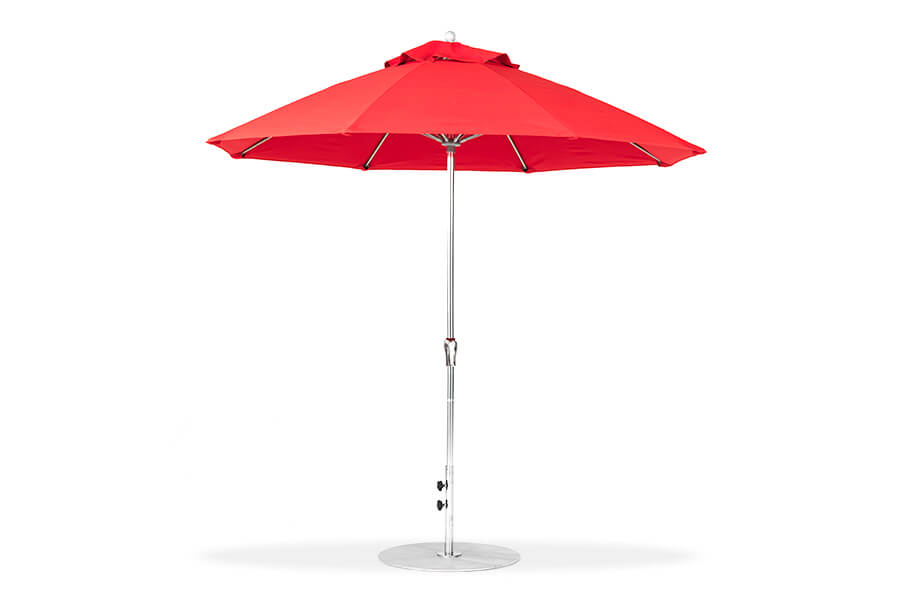 Frankford Monterey Fiberglass Market Umbrella in red