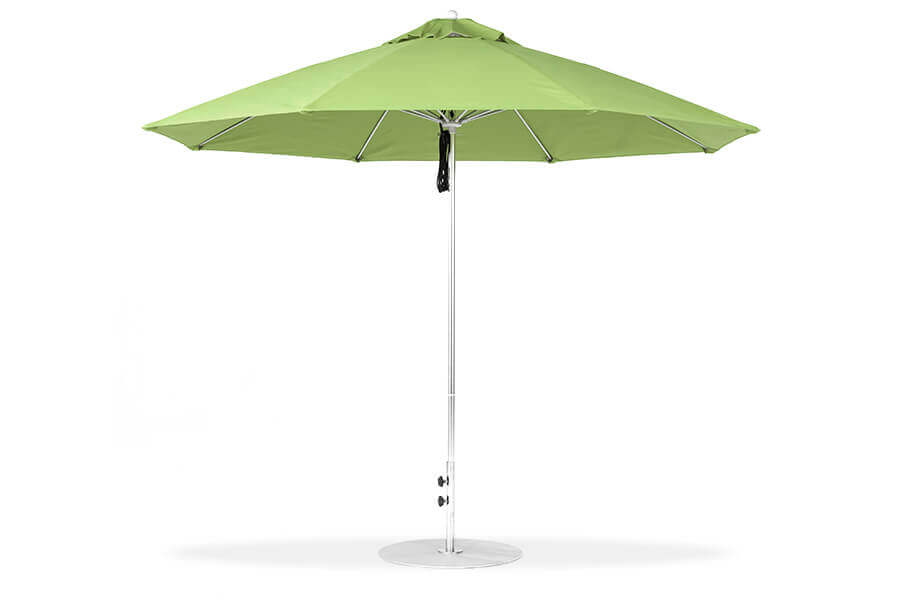 Frankford Monterey Fiberglass Market Umbrella with pulley in green